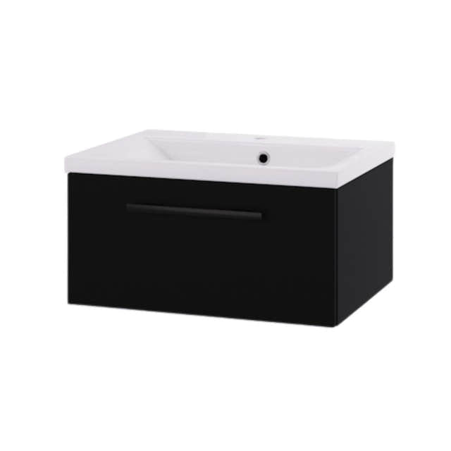 Linn Bad Ingrid D45 Servantskap med 1 skuff Svart / 60cm Linn Bad Servantskap LB-1107061S