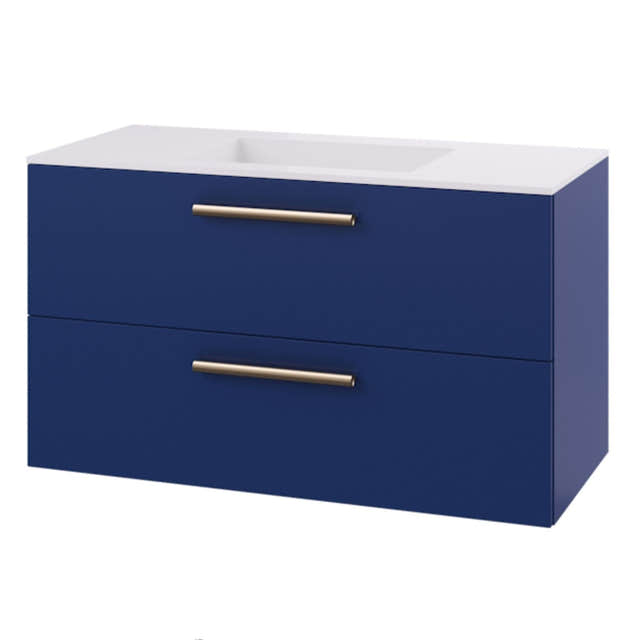 Linn Bad Ingrid D45cm Servantskap Blå / 100cm Linn Bad Servantskap LB-110410