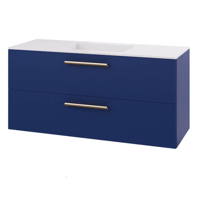 Linn Bad Ingrid D45cm Servantskap Blå / 120cm Linn Bad Servantskap LB-110412