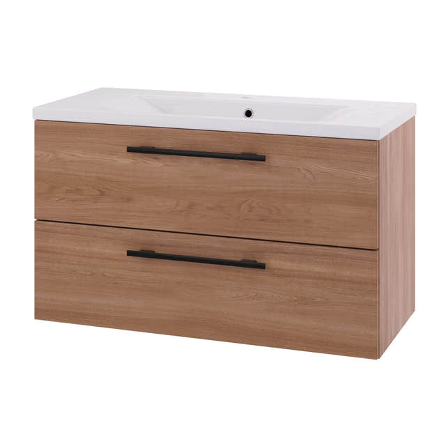 Linn Bad Ingrid D45cm Servantskap Eik / 100cm Linn Bad Servantskap LB-110510