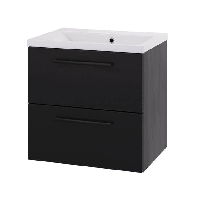 Linn Bad Ingrid D45cm Servantskap Svart eik / 60cm Linn Bad Servantskap LB-110606