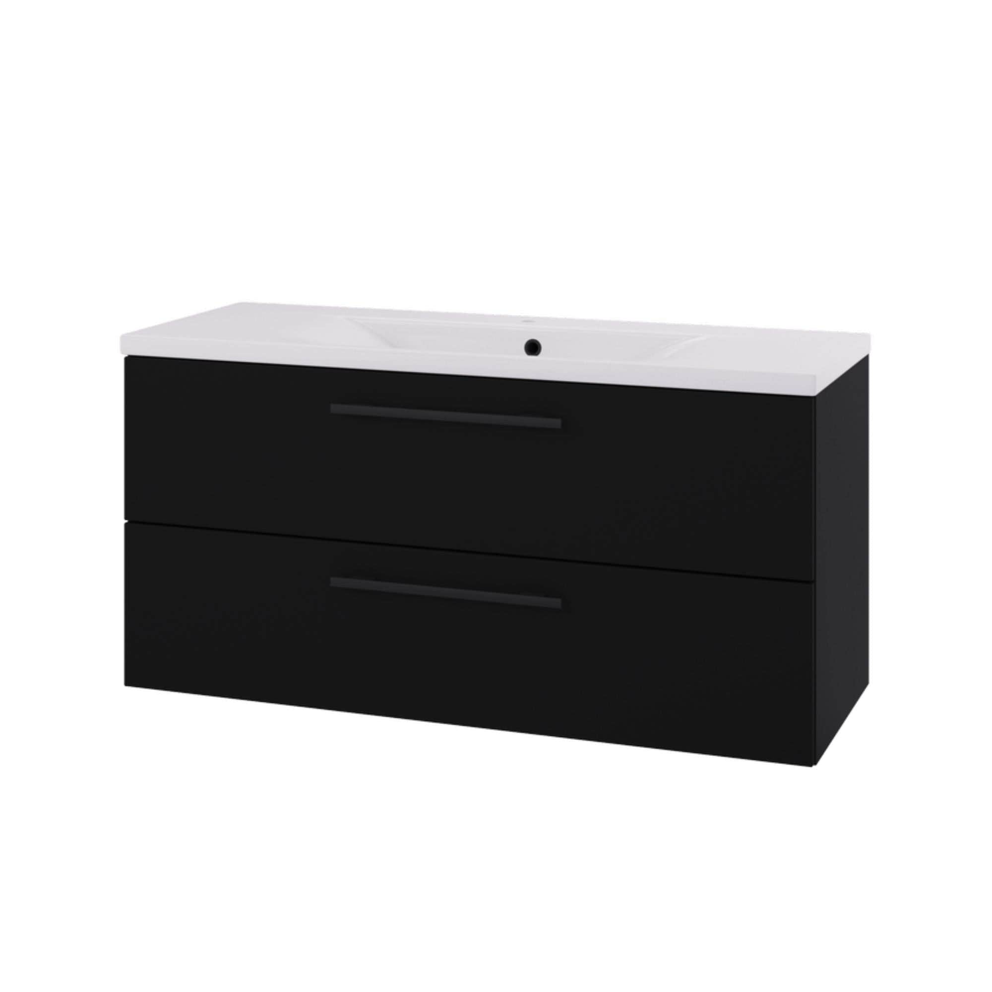 Linn Bad Ingrid D45cm Servantskap Svart matt / 100cm Linn Bad Servantskap LB-110710