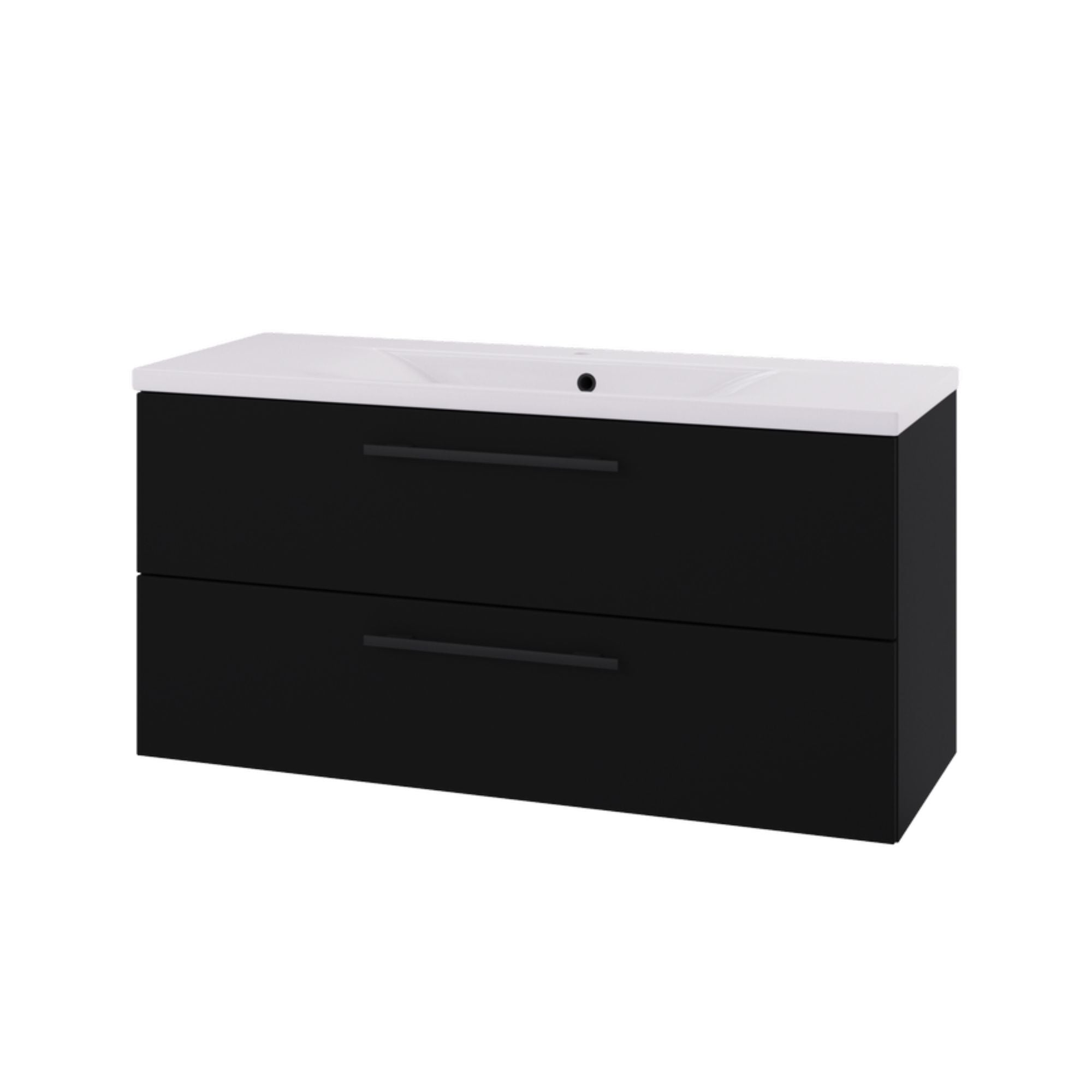 Linn Bad Ingrid D45cm Servantskap Svart matt / 100cm Linn Bad Servantskap LB-110710