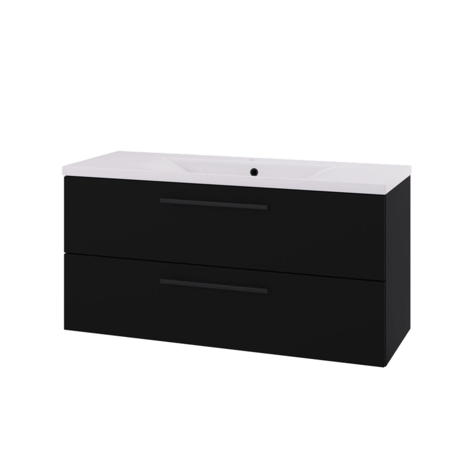 Linn Bad Ingrid D45cm Servantskap Svart matt / 120cm Linn Bad Servantskap LB-110712