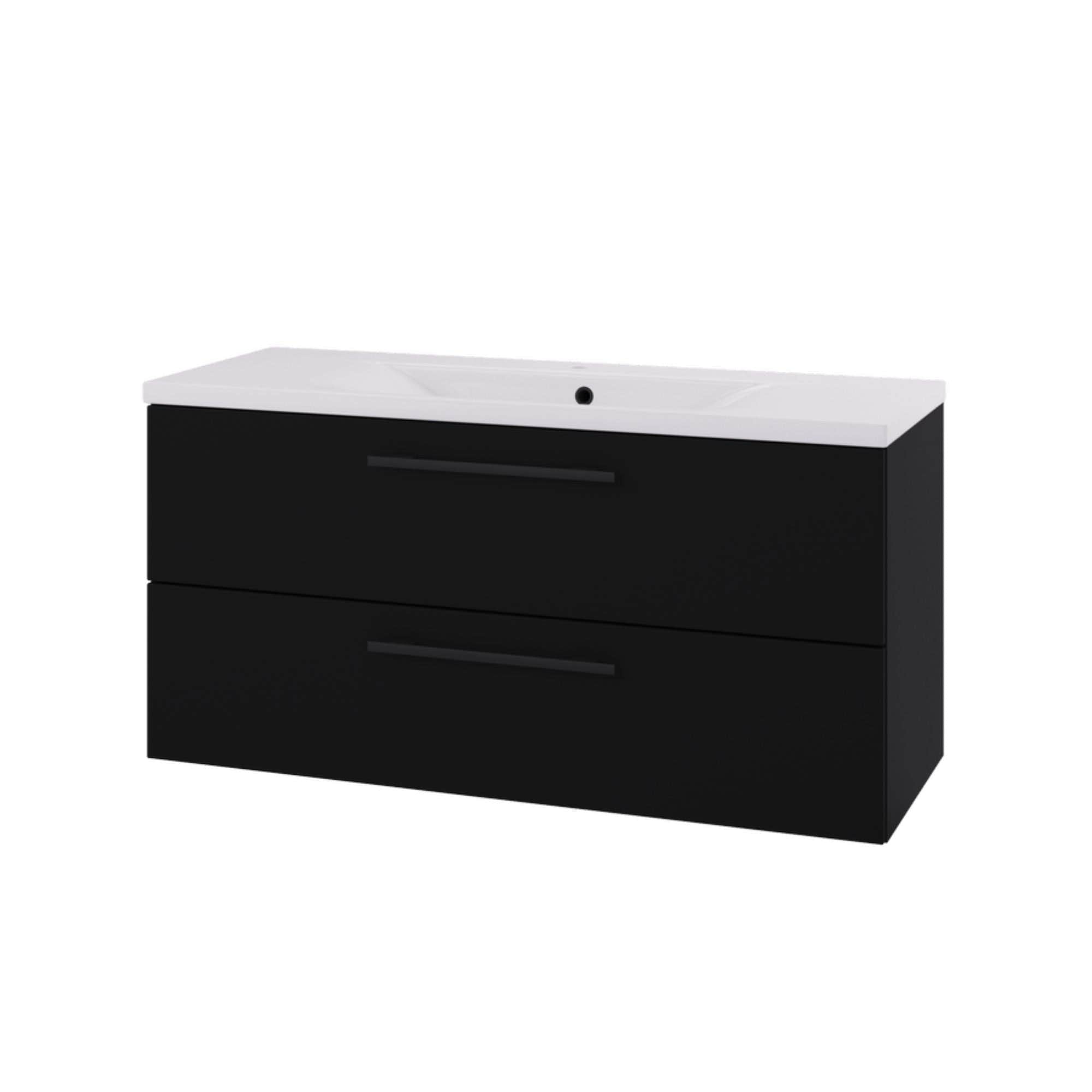 Linn Bad Ingrid D45cm Servantskap Svart matt / 120cm Linn Bad Servantskap LB-110712