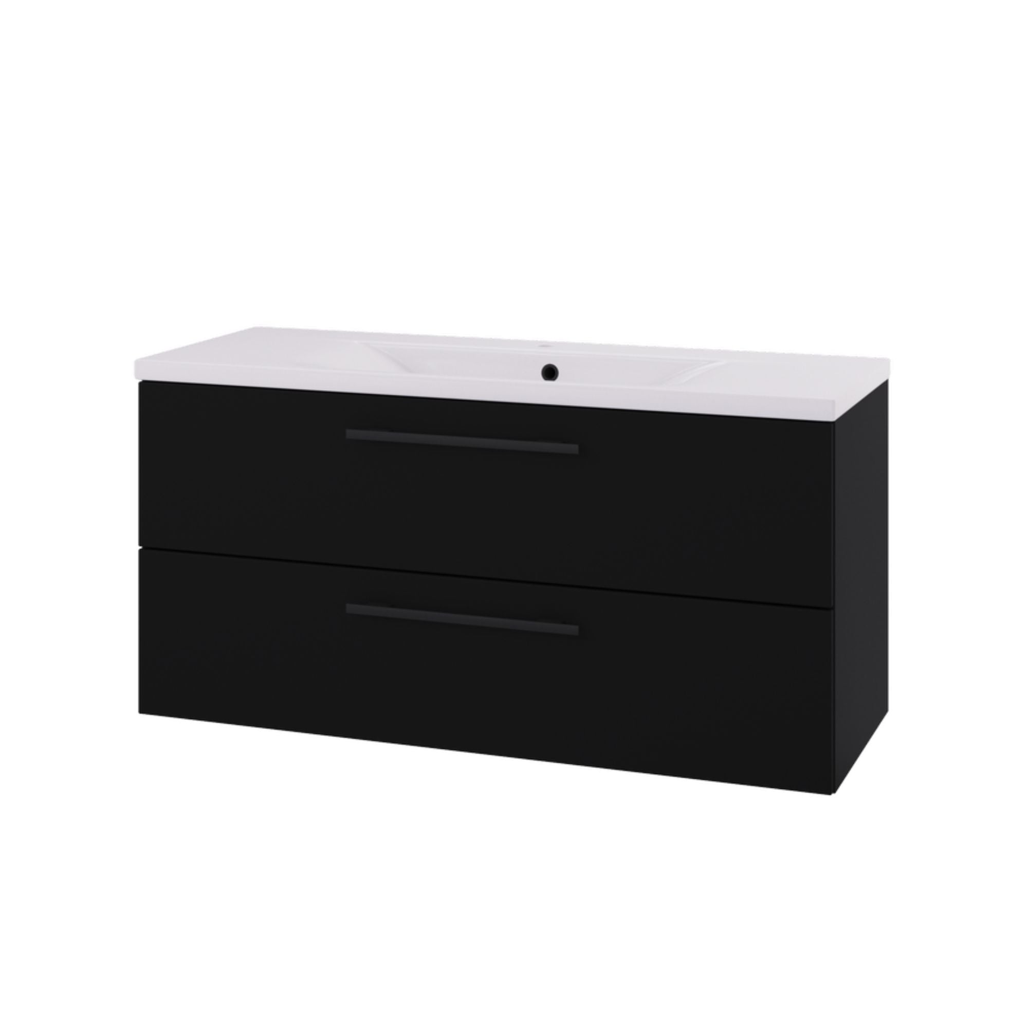 Linn Bad Ingrid D45cm Servantskap Svart matt / 120cm Linn Bad Servantskap LB-110712