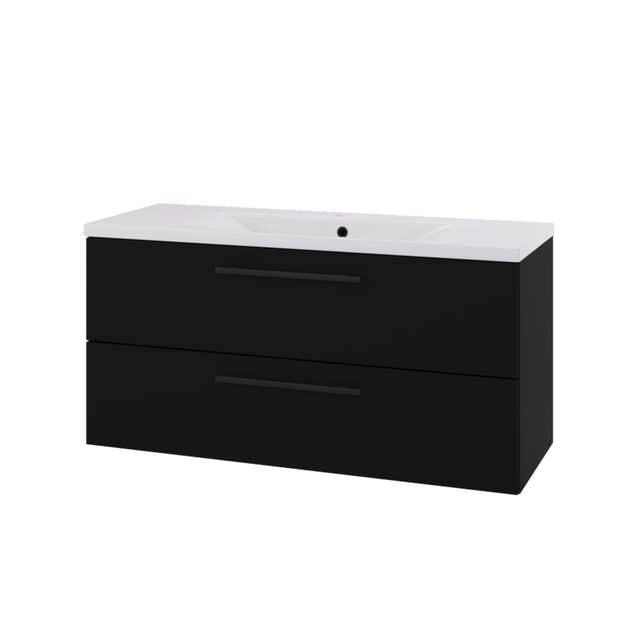 Linn Bad Ingrid D45cm Servantskap Svart matt / 120cm Linn Bad Servantskap LB-110712