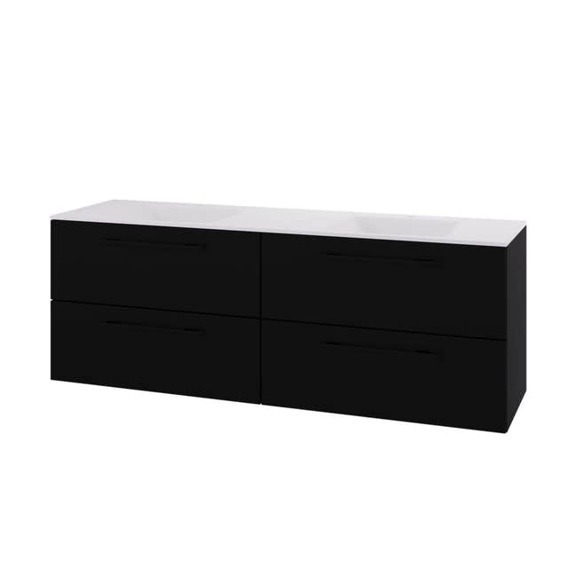 Linn Bad Ingrid D45cm Servantskap Svart matt / 160cm dobbel Linn Bad Servantskap LB-110716D