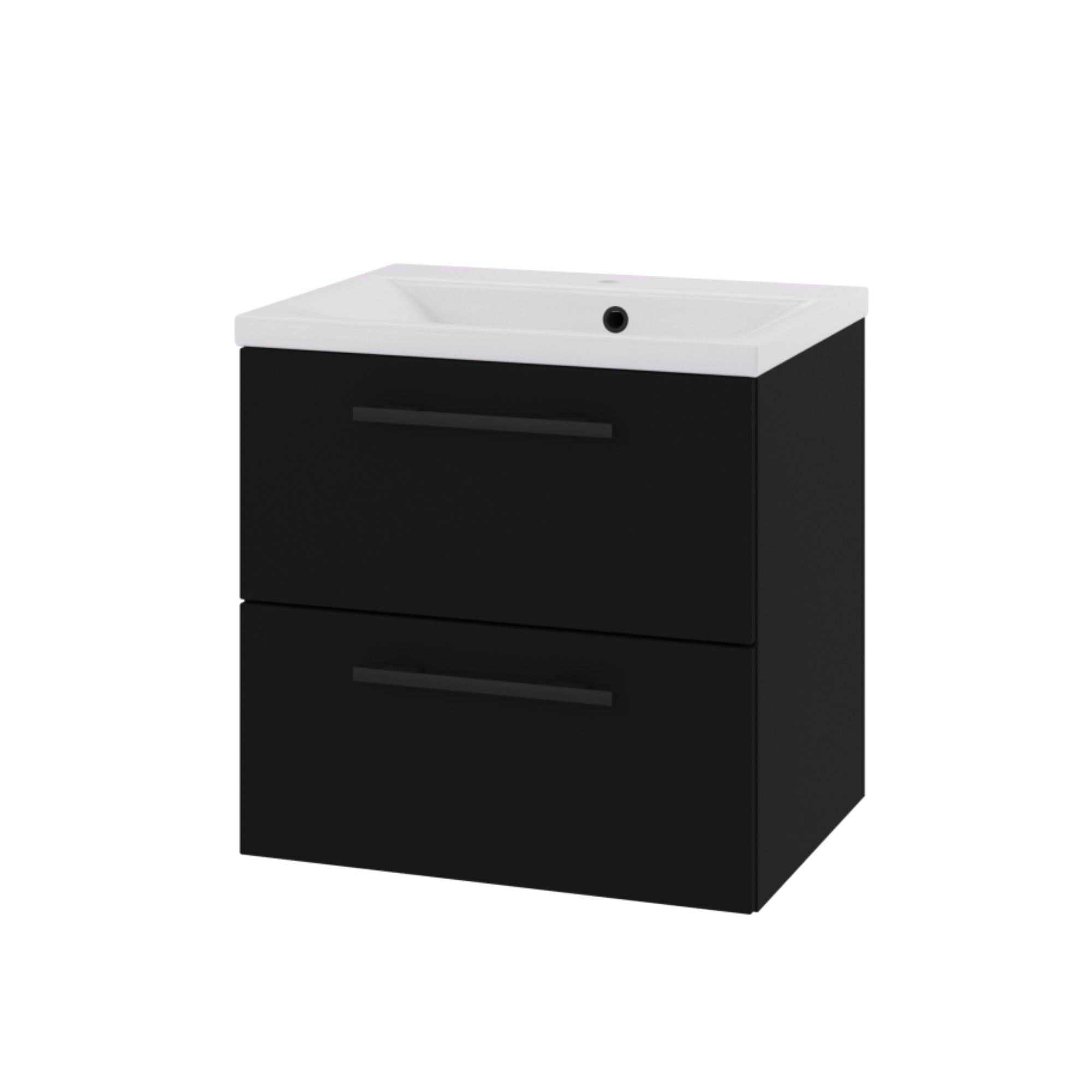 Linn Bad Ingrid D45cm Servantskap Svart matt / 60cm Linn Bad Servantskap LB-110706