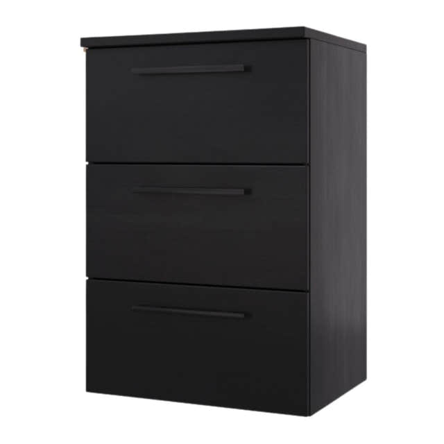 Linn Bad Ingrid Sideskap med skuffer Svart eik / 60cm Linn Bad Sideskap bad LB-115606