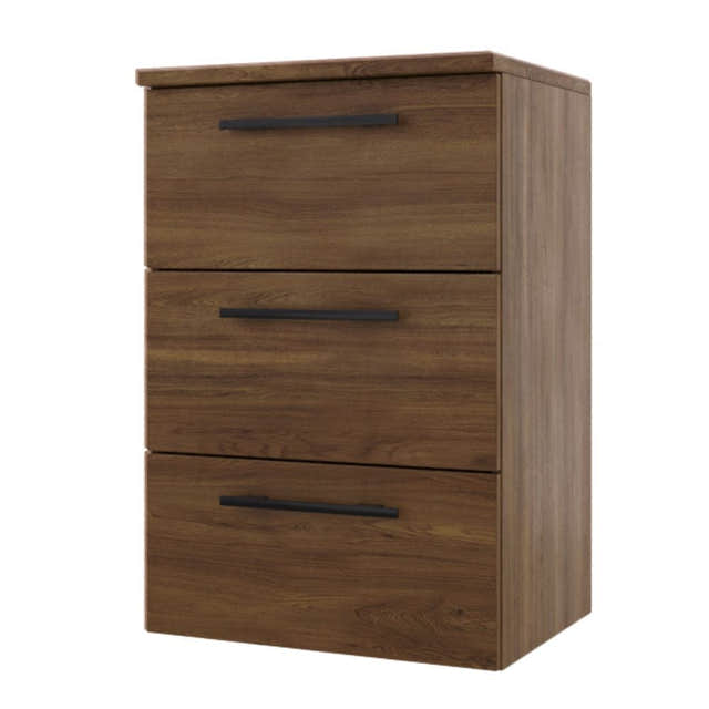 Linn Bad Ingrid Smal Sideskap med skuffer Mørk eik / 60cm Linn Bad Sideskap bad LB-119806