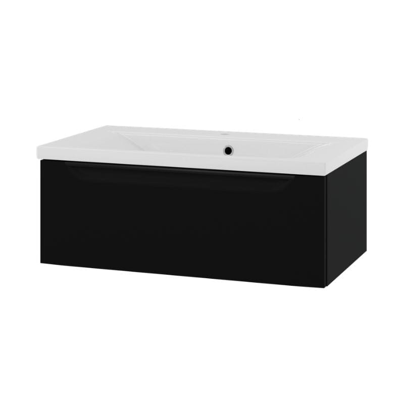 Linn Bad Mari D45 Servantskap med 1 skuff Svart / 80cm Linn Bad Servantskap LB-1206081S