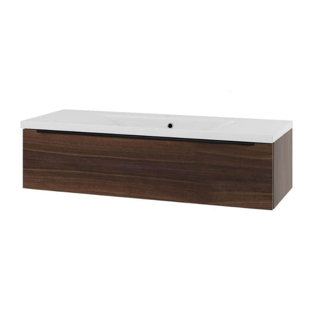 Linn Bad Mari D45 Servantskap med 1 skuff Valnøtt / 120cm Linn Bad Servantskap LB-1208121S