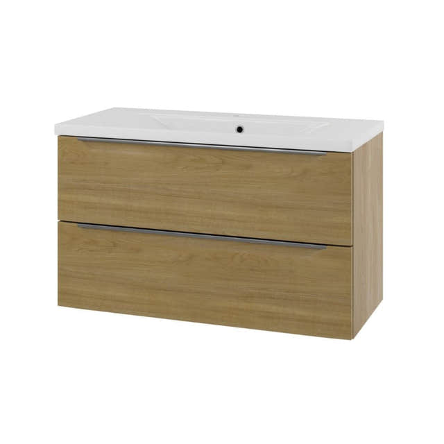 Linn Bad Mari D45cm Servantskap Eikefolie / 100cm Linn Bad Servantskap LB-120510