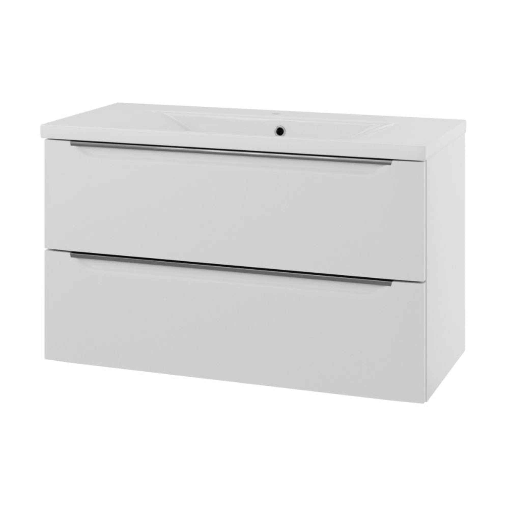 Linn Bad Mari D45cm Servantskap Hvit matt / 100cm Linn Bad Servantskap LB-400708