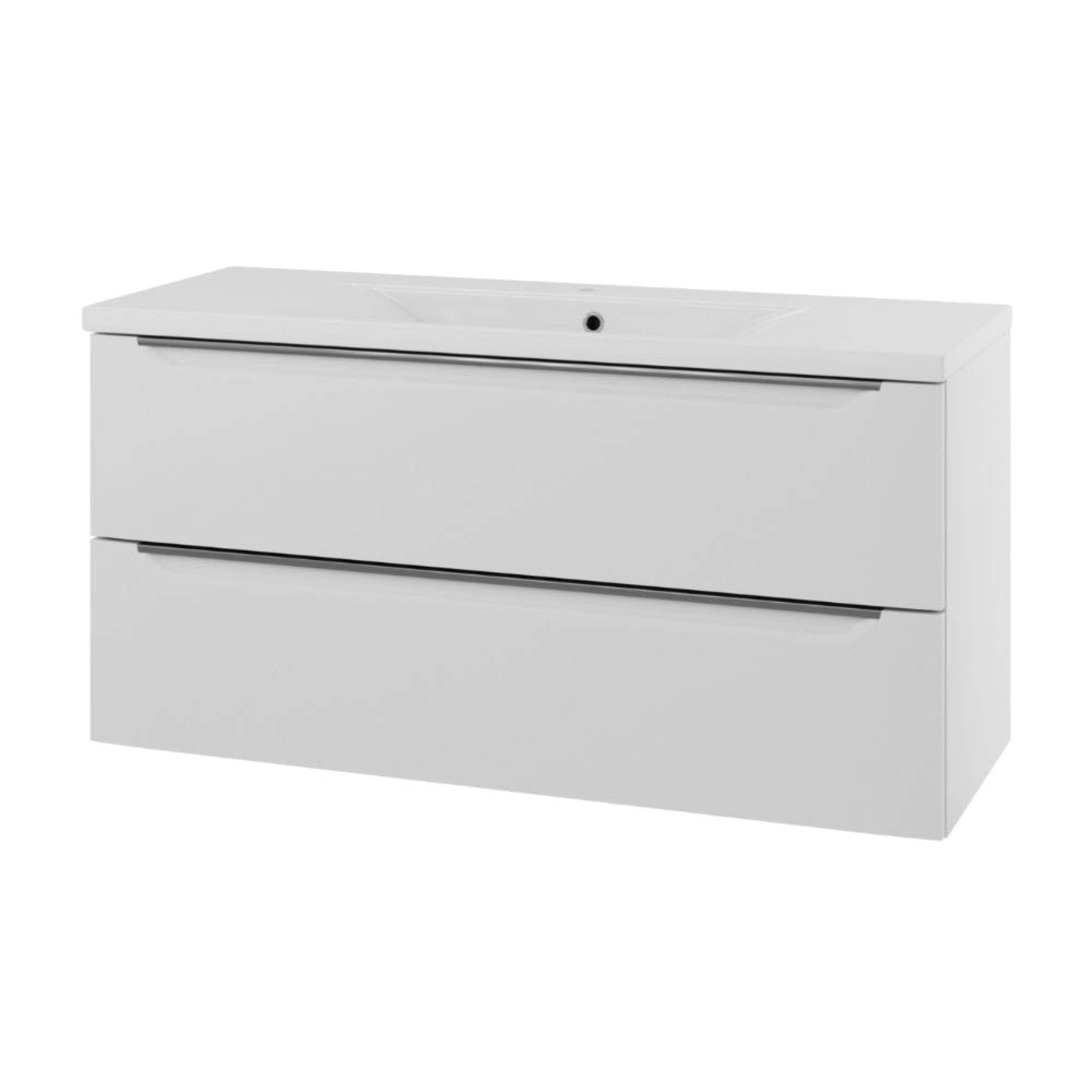 Linn Bad Mari D45cm Servantskap Hvit matt / 120cm Linn Bad Servantskap LB-400705