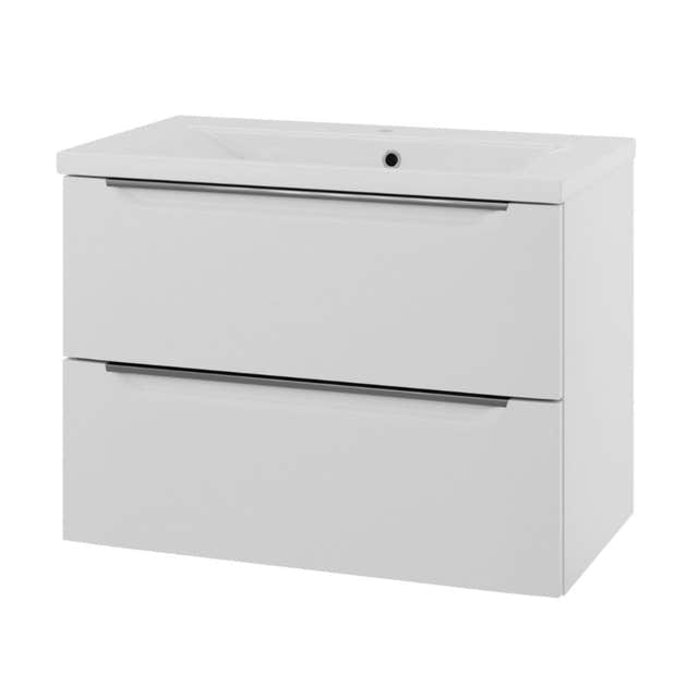 Linn Bad Mari D45cm Servantskap Hvit matt / 80cm Linn Bad Servantskap LB-400700