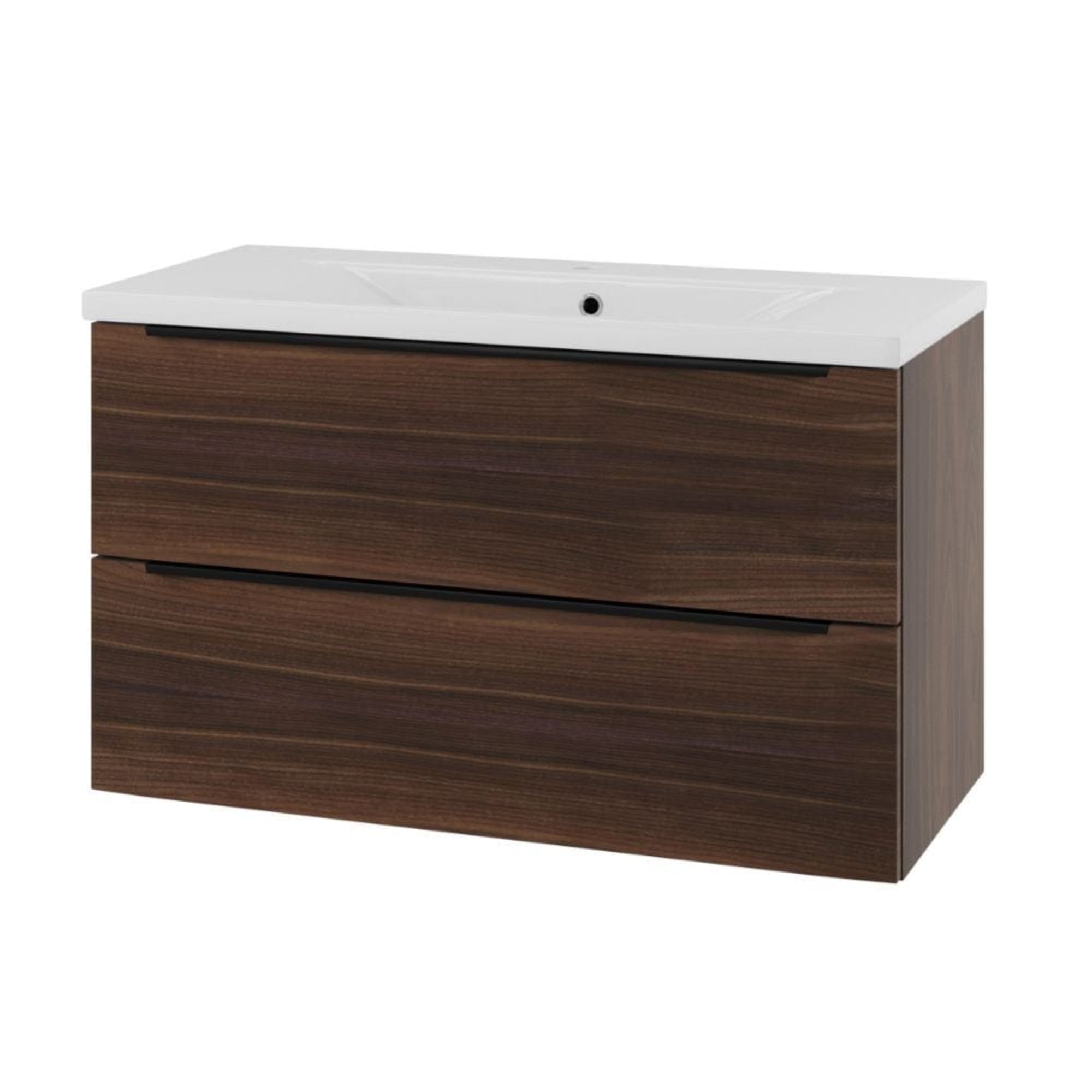 Linn Bad Mari D45cm Servantskap Valnøtt / 100cm Linn Bad Servantskap LB-120810