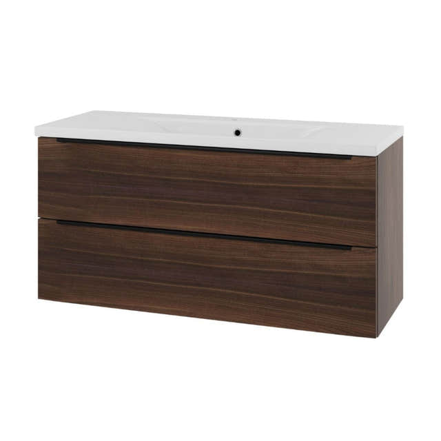 Linn Bad Mari D45cm Servantskap Valnøtt / 120cm Linn Bad Servantskap LB-120812