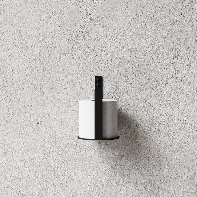 Linn Bad Nichba Ekstra toalettpapirholder Svart Linn Bad Toalettrullholder LB-L100113