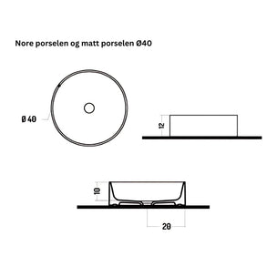 Linn Bad Nore Bolleservant Ø40cm