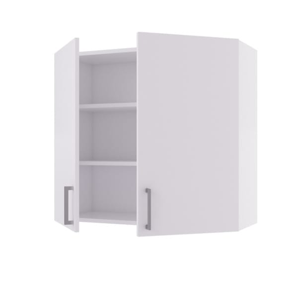 Linn Bad Overskap 2 dører for vaskerom Hvit matt / 80cm Linn Bad Veggskap vaskerom LB-711208