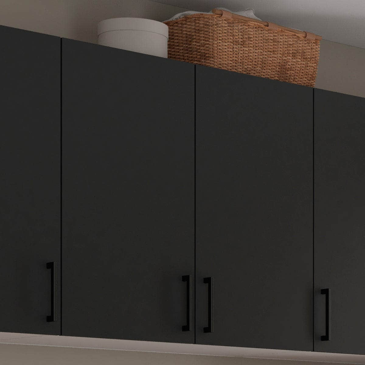 Linn Bad Overskap 2 dører for vaskerom Svart matt / 60cm Linn Bad Veggskap vaskerom LB-741206