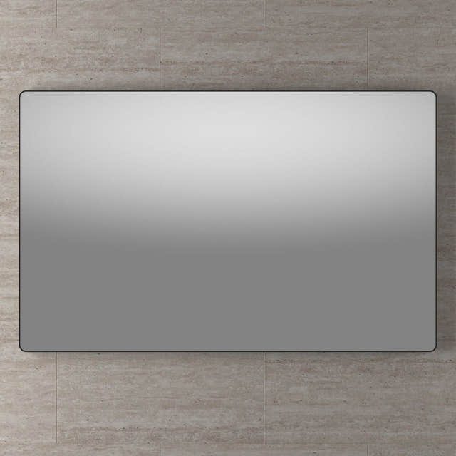 Linn Bad Øyri Speil Svart matt / 75x120cm Linn Bad Baderomsspeil LB-210612