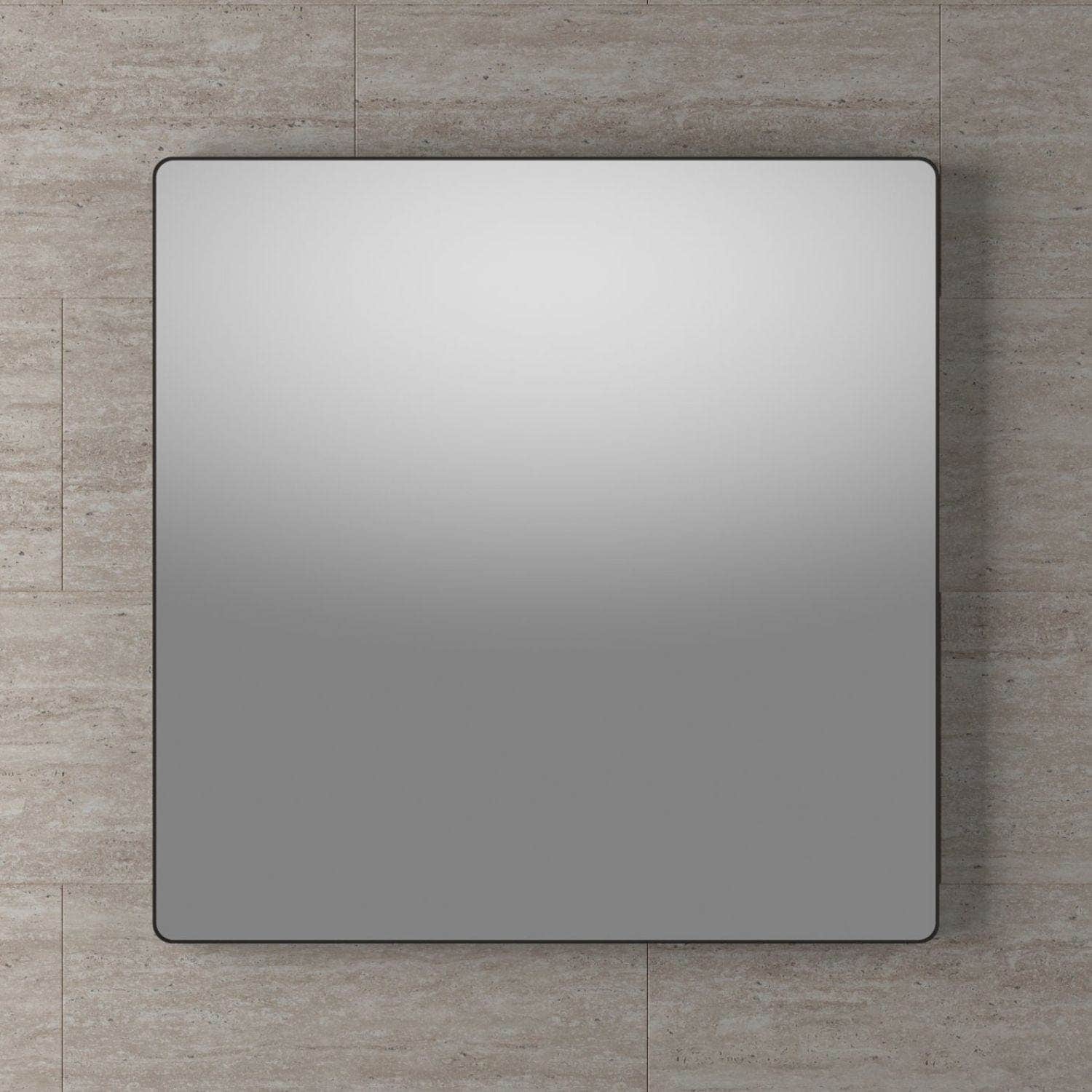 Linn Bad Øyri Speil Svart matt / 80x80cm Linn Bad Baderomsspeil LB-210608