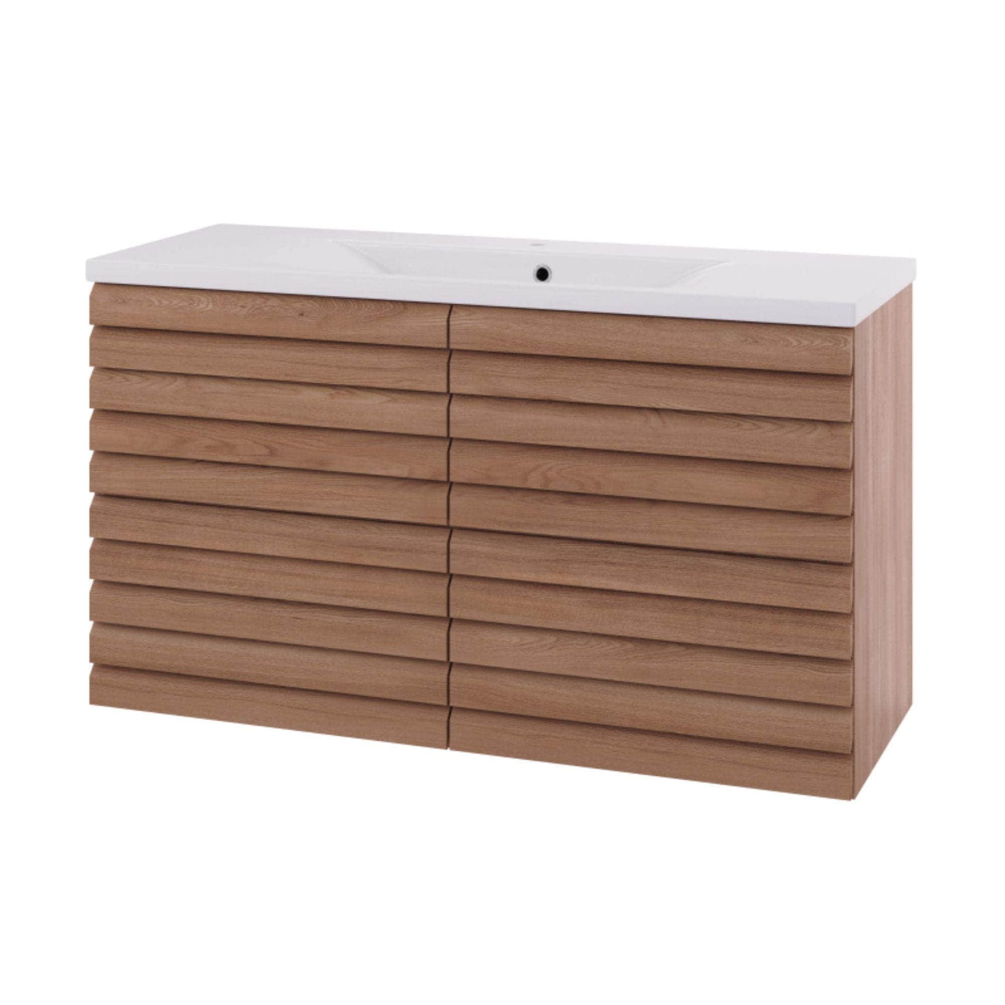 Linn Bad Selma Eikestav 2 Skuffer Heltre D45cm Servantskap Eik / 120cm / Senter Linn Bad Servantskap LB-160522ST