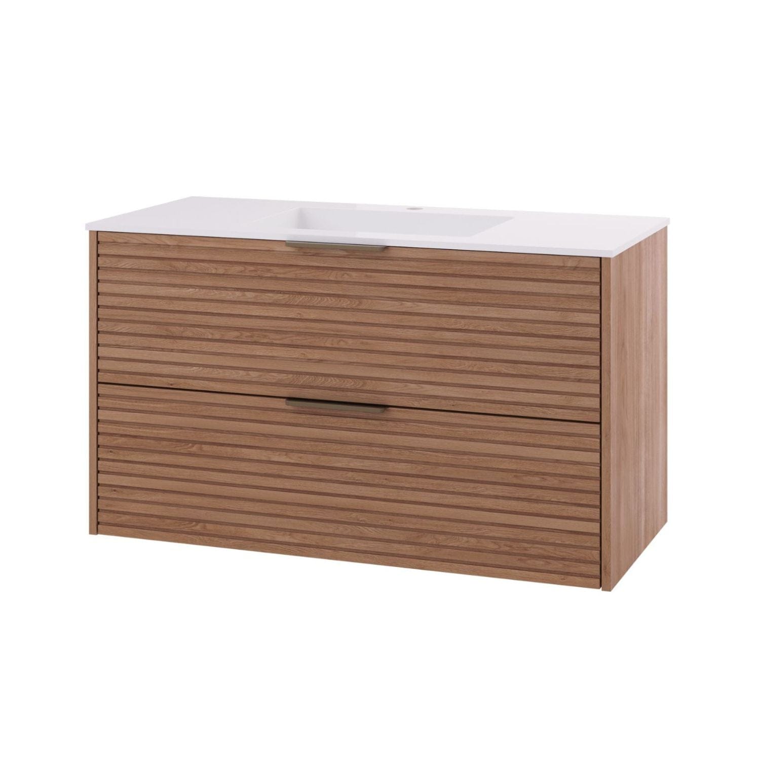 Linn Bad Silje Servantskap Eik / 100cm / Senter Linn Bad Servantskap LB-170510
