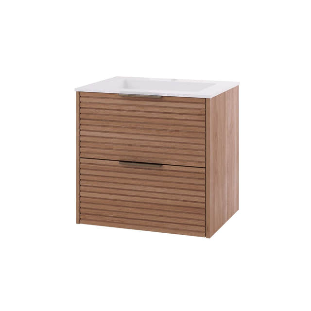 Linn Bad Silje Servantskap Eik / 60cm / Senter Linn Bad Servantskap LB-170506
