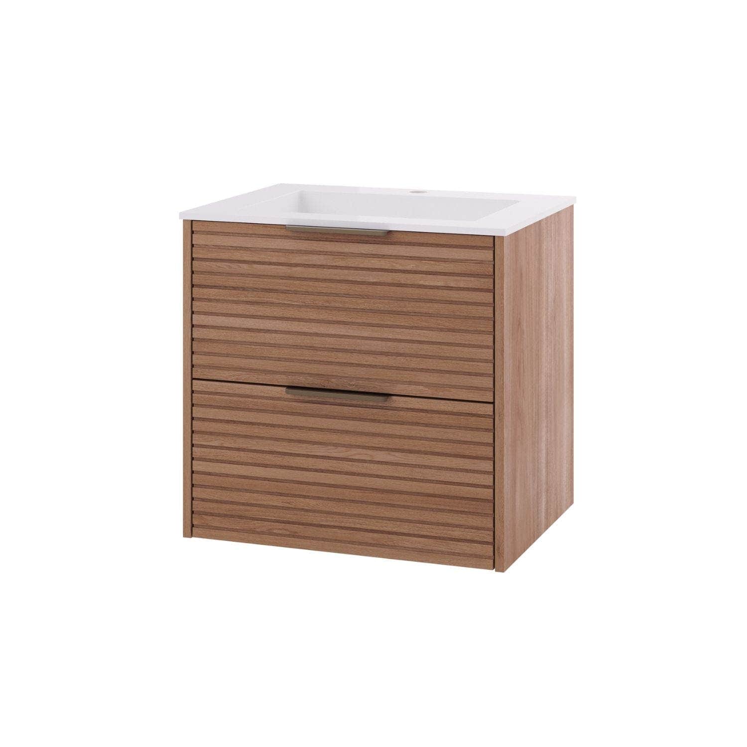 Linn Bad Silje Servantskap Eik / 60cm / Senter Linn Bad Servantskap LB-170506