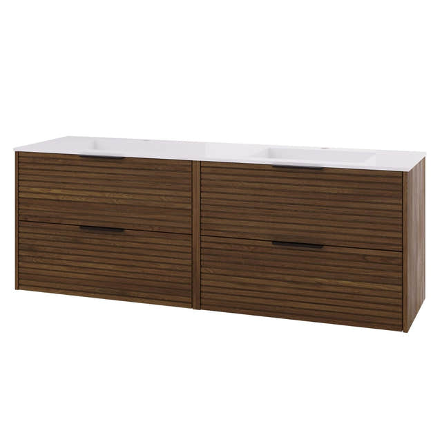 Linn Bad Silje Servantskap Mørk eik / 160cm / Dobbel Linn Bad Servantskap LB-170516D