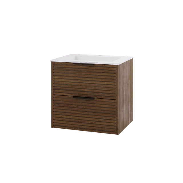 Linn Bad Silje Servantskap Mørk eik / 60cm / Senter Linn Bad Servantskap LB-170806