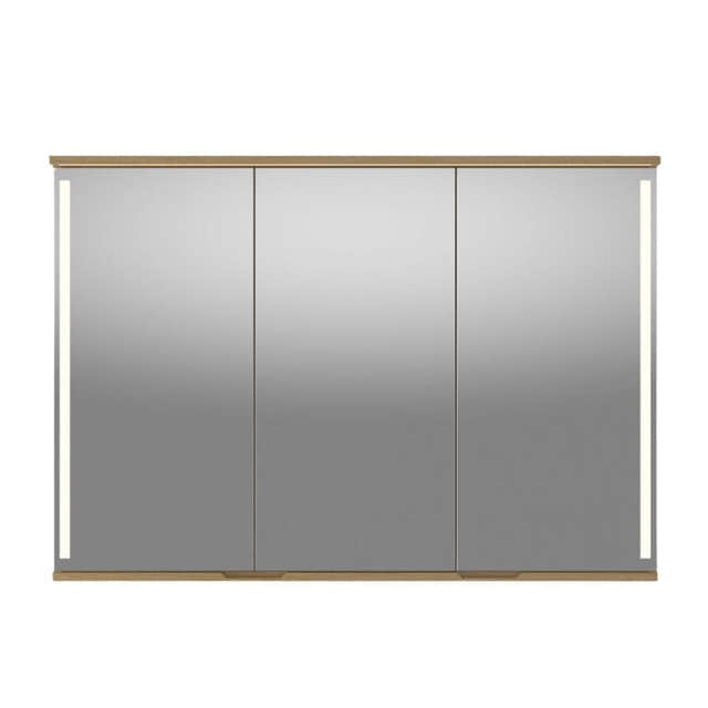 Linn Bad Sogn Speilskap med integrert belysning og stikk Eik / 120cm Linn Bad Speilskap LB-20812B