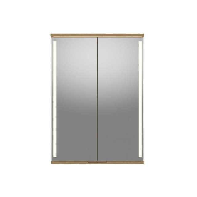 Linn Bad Sogn Speilskap med integrert belysning og stikk Eik / 60cm Linn Bad Speilskap LB-20806B