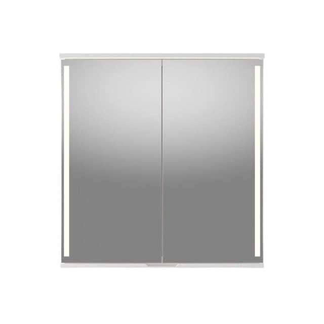 Linn Bad Sogn Speilskap med integrert belysning og stikk Hvit matt / 80cm Linn Bad Speilskap LB-20108B