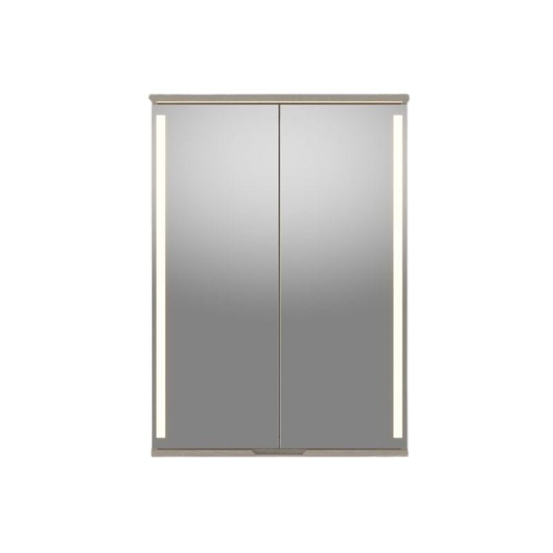 Linn Bad Sogn Speilskap med integrert belysning og stikk Lys eik / 60cm Linn Bad Speilskap LB-20306B