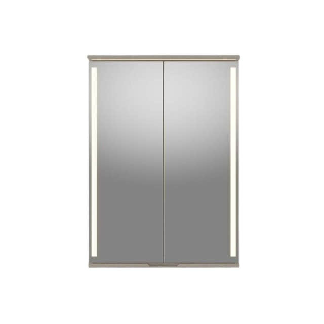 Linn Bad Sogn Speilskap med integrert belysning og stikk Lys eik / 60cm Linn Bad Speilskap LB-20306B