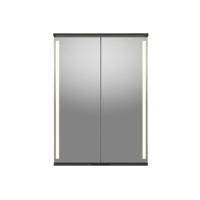 Linn Bad Sogn Speilskap med integrert belysning og stikk Svart matt / 60cm Linn Bad Speilskap LB-20606B