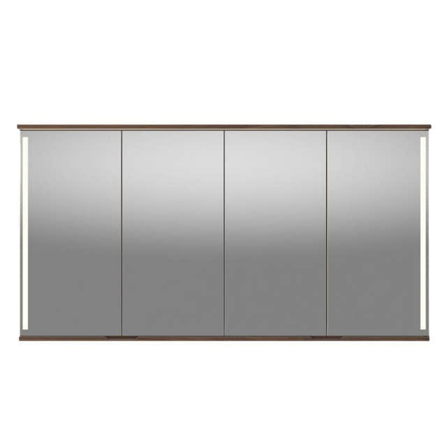 Linn Bad Sogn Speilskap med integrert belysning og stikk Valnøtt / 160cm Linn Bad Speilskap LB-20916B