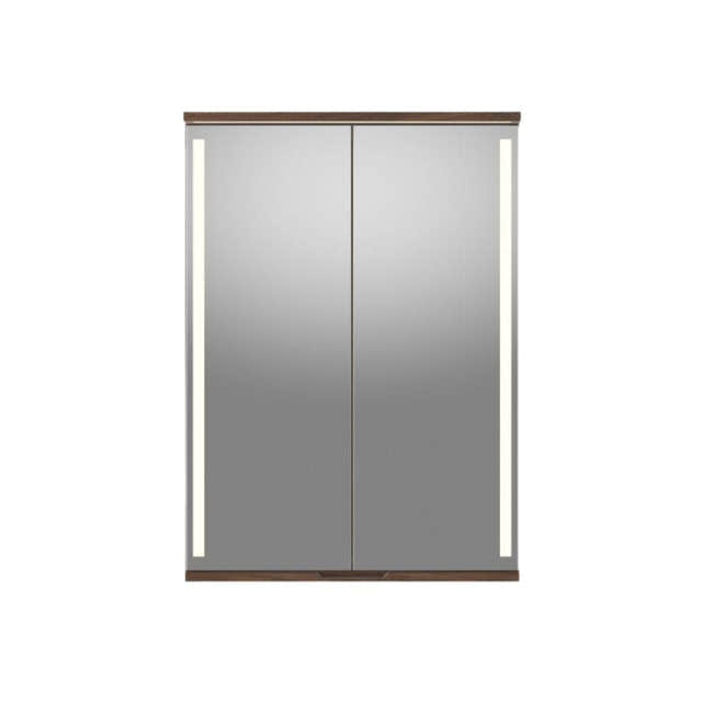 Linn Bad Sogn Speilskap med integrert belysning og stikk Valnøtt / 60cm Linn Bad Speilskap LB-20906B