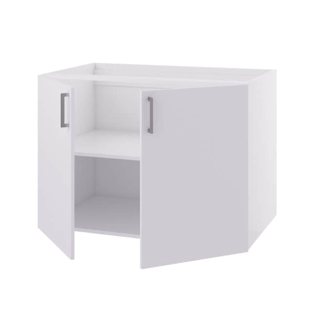 Linn Bad Underskap 2 dører for vaskerom Hvit matt / 100cm Linn Bad Benkeskap vaskerom LB-710210