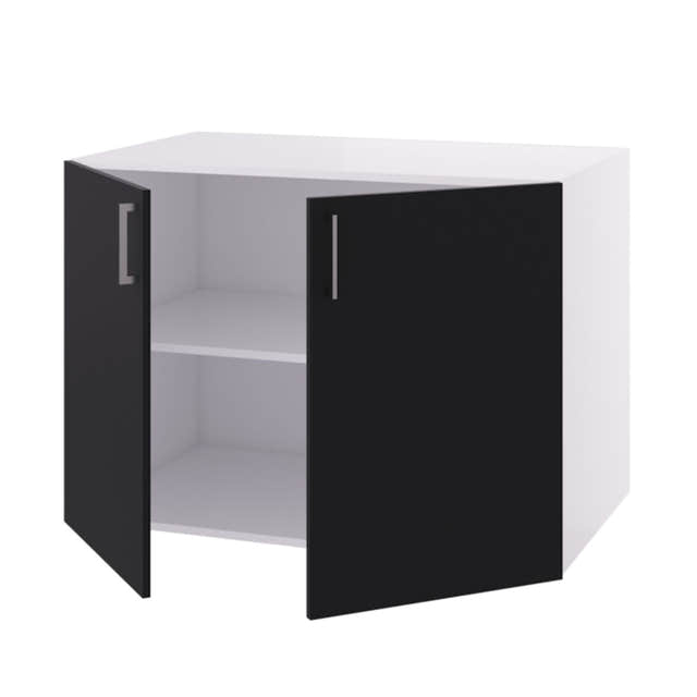 Linn Bad Underskap 2 dører for vaskerom Svart matt / 100cm Linn Bad Benkeskap vaskerom LB-740210R