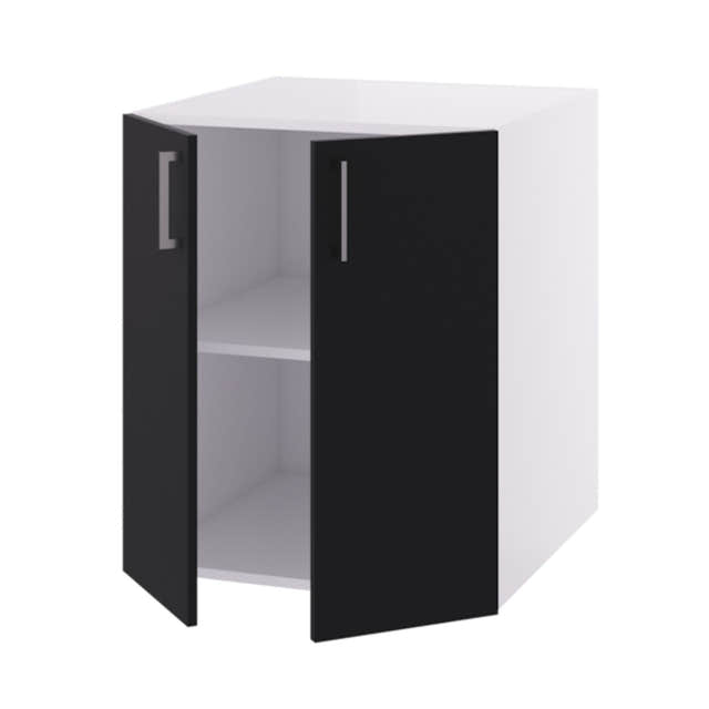 Linn Bad Underskap 2 dører for vaskerom Svart matt / 60cm Linn Bad Benkeskap vaskerom LB-740206R