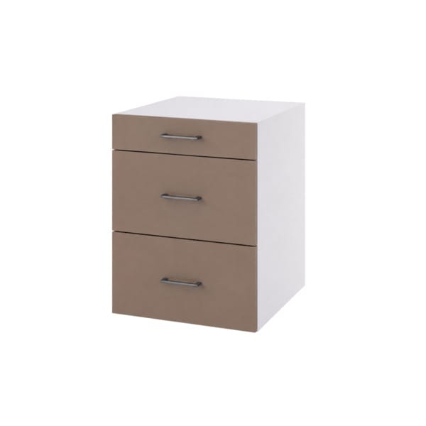 Linn Bad Underskap med Skuffer for vaskerom Lun beige / 60cm / 3 skuffer Linn Bad Benkeskap vaskerom LB-790406