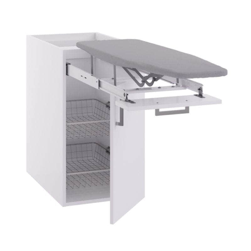 Linn Bad Underskap med Strykebrett og trådkurver Hvit matt / 40cm Linn Bad Benkeskap vaskerom LB-7008510