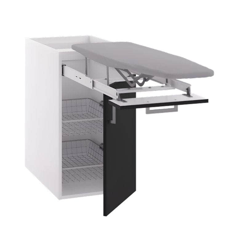 Linn Bad Underskap med Strykebrett og trådkurver Svart matt / 40cm Linn Bad Benkeskap vaskerom LB-740104SBR