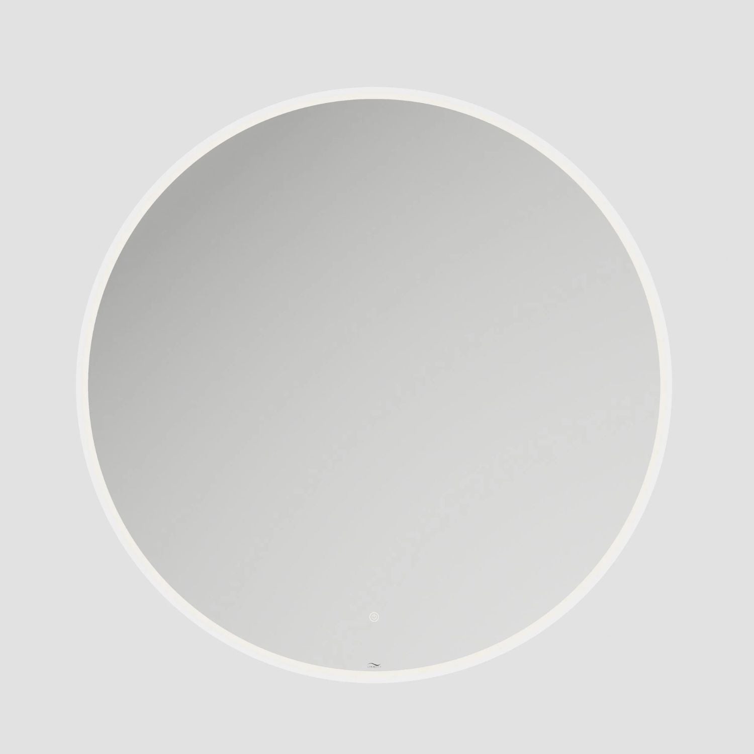 Linn Bad Vange Rund Speil Hvit / 100cm Linn Bad Baderomsspeil LB-28110R